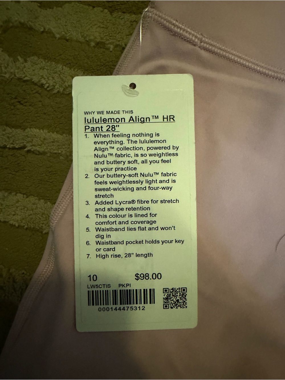 lululemon athletica Align™ HR Pant 28" - light pink